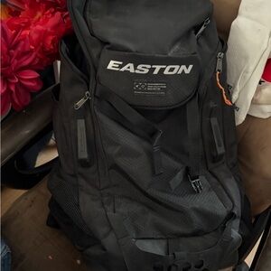 Easton Black Men's Utility Backpack with Orange Accent